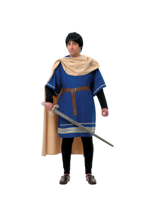 Disfraz de Rey Medieval Azul con Capa Hombre - Disfraces Medievales