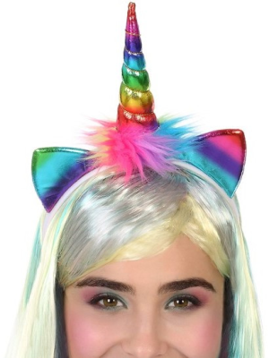 Diadema Unicornio Multicolor - Sombreros