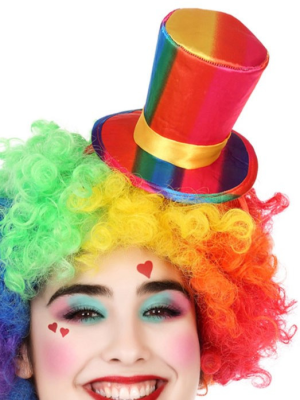 Chistera Arcoiris Mini con Diadema - Sombreros