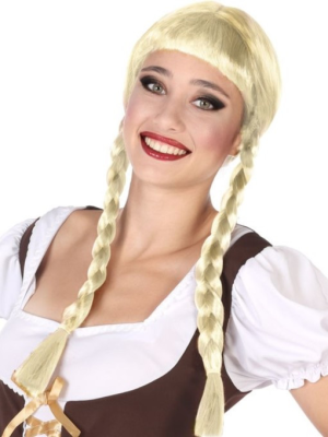 Peluca Trenzas Rubia - Pelucas