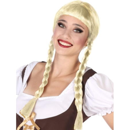 Peluca Trenzas Rubia - Pelucas