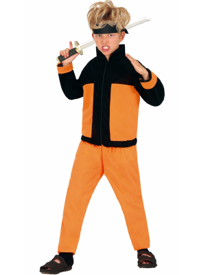 Disfraz De Guerrero Naranja Infantil