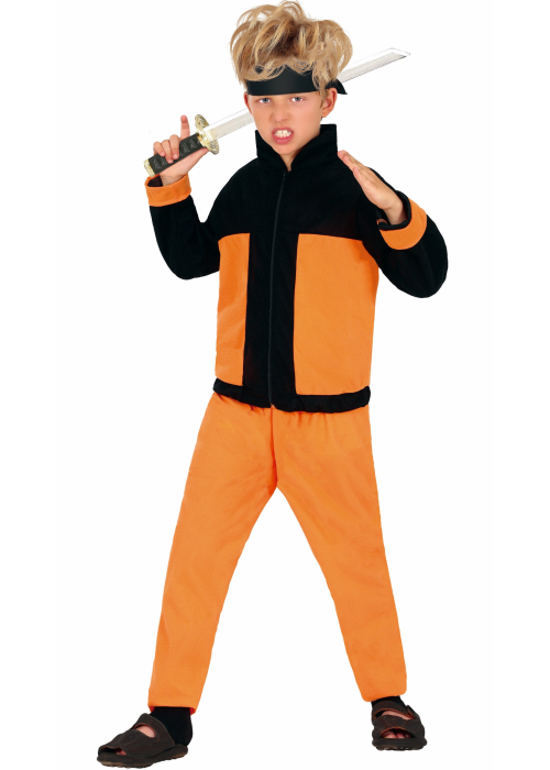 Disfraz De Guerrero Naranja Infantil