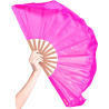Abanicos de Tela Gigante Rosa - Disfraces Locomia