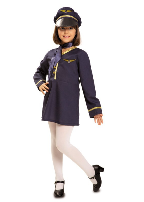 Disfraz de Azafata Infantil - Disfraces Pilotos y Azafatas Infantiles