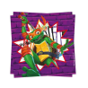 Servilletas Tortugas Ninja 33x33cm 20 Unid