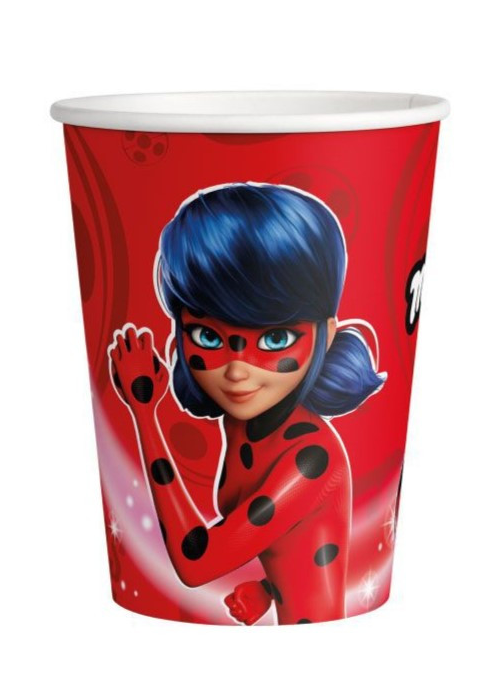 Vasos Lady Bug 8Unid