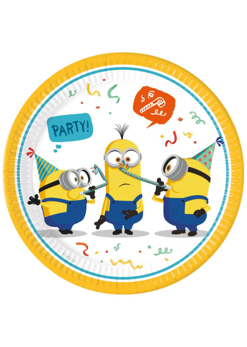 Platos Minions 23cm 6 Unid