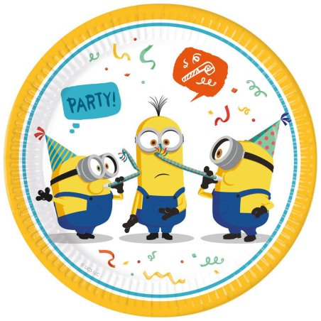 Platos Minions 23cm 6 Unid