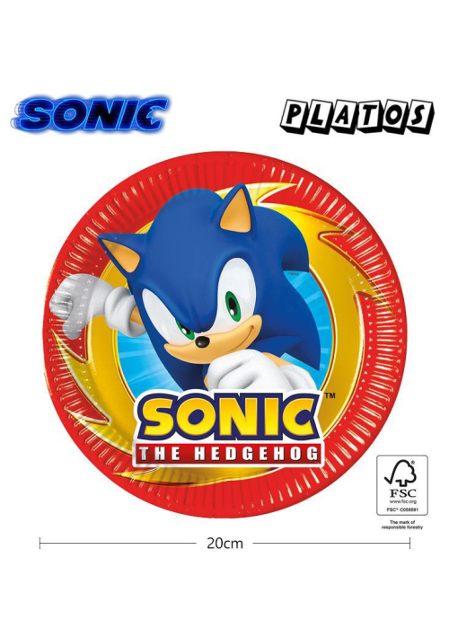 Platos Sonic 6 Unid