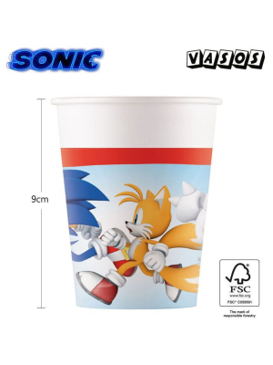 Vasos Sonic 6 Unid
