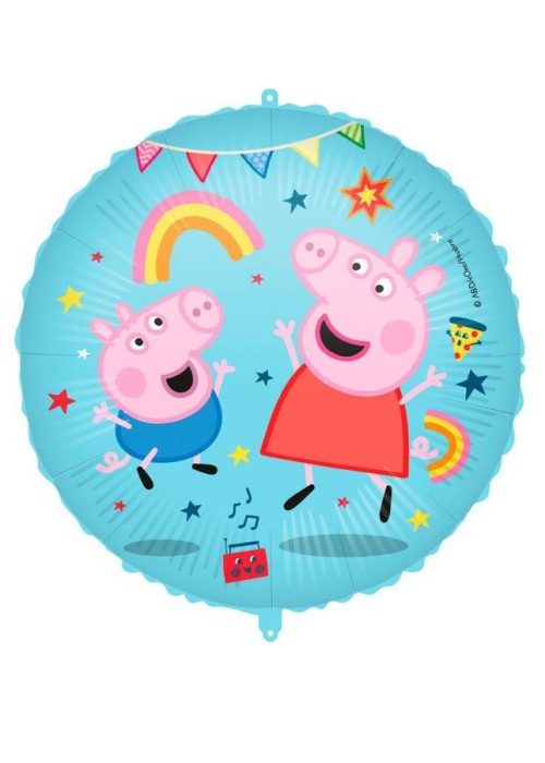 Globo de Peppa Pig  Metalizado 46cm.