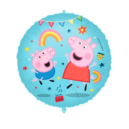 Globo de Peppa Pig  Metalizado 46cm.
