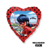 Globo de Ladybug Corazon Metalizado  45cm.