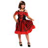 Disfraz de Can Can Rayas Infantil - Disfraces de Cabaret para Niña