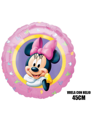 Globo Minnie Metalizado 45cm.