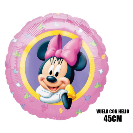 Globo Minnie Metalizado 45cm.