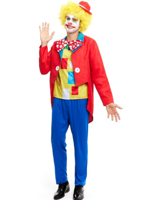 Disfraz de Payaso Colores Hombre
