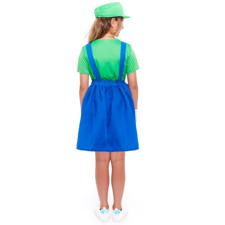 Disfraz de Luigi niña Infantil - Disfraces Mario y Luigi