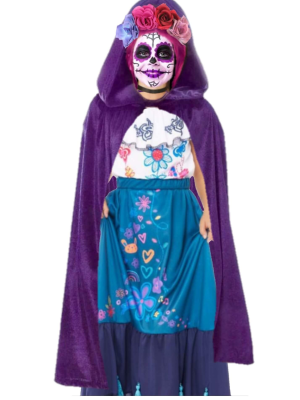 Disfraz de Calavera Mexicana niña - Disfraces Catrinas Halloween