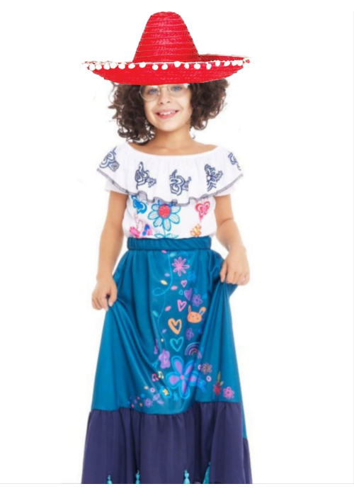 Disfraz De Mexicana Primavera Niña - Disfraces Mexicanos - Disfraces de Mexicana para Niñas