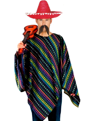 Disfraz de Mejicano con Gorro - Disfraces de Mexicano para Hombre