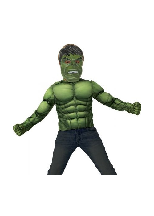 Disfraz de Hulk con Mascara y Guantes Infantil - Disfraces de Superheroes para Niños