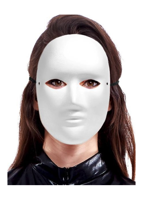 Mascara de Papel Blanca