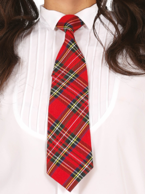 Corbata Colegial Roja - Complementos Estudiantes y Niños