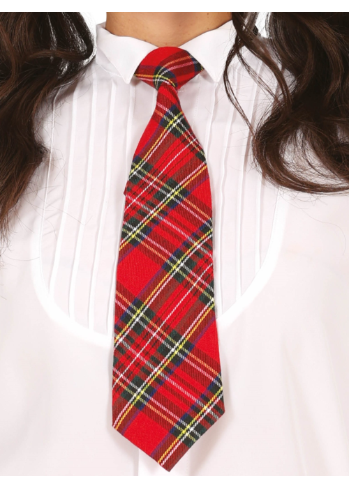 Corbata Colegial Roja - Complementos Estudiantes y Niños