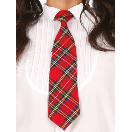 Corbata Colegial Roja - Complementos Estudiantes y Niños