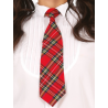 Corbata Colegial Roja - Complementos Estudiantes y Niños