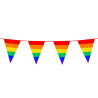 Banderines Arcoiris Triangulares 10m