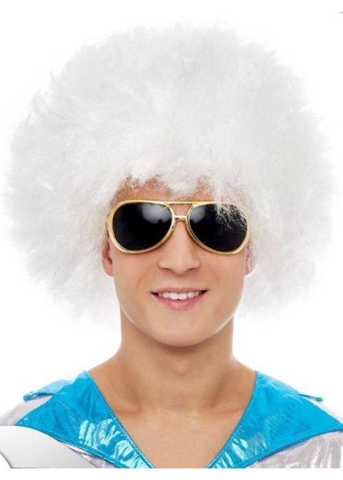 Peluca Afro Blanca