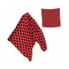 Pañuelo de Lunares Rojo y Negro - Mantones, pañuelos y Fajines