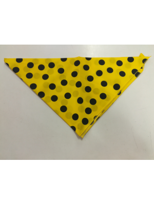 Pañuelo Lunares Triangular Amarillo y Negro barato – Tienda online de Pañuelo Lunares Triangular Amarillo y Negro