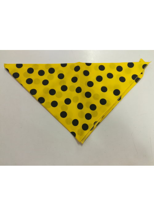 Mocador de lunars Triangular de color Groc i Negre