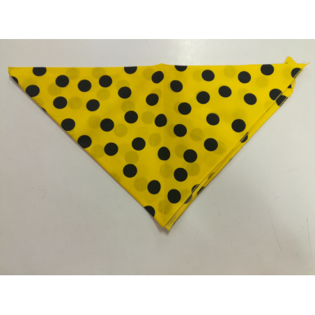 Pañuelo Lunares Triangular Amarillo y Negro barato – Tienda online de Pañuelo Lunares Triangular Amarillo y Negro