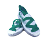 Alpargatas Blancas cintas Verdes