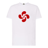 Camiseta Lauburu Rojo Blanca Hombre - Trajes Regionales