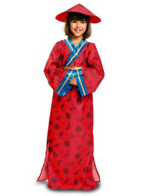 Disfraz de China Azul Infantil - Disfraces Orientales Para Niñas