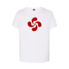 Camiseta Lauburu Rojo Blanca infantil - Trajes Regionales
