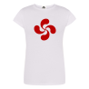 Camiseta Lauburu Rojo Blanca mujer - Trajes Regionales