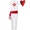 Traje De Fiestas Blanco Adulto - Ropa San Fermin - Trajes Vascos Hombre