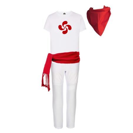 Traje De Fiestas Blanco Infantil - Ropa San Fermin - Conjuntos niño
