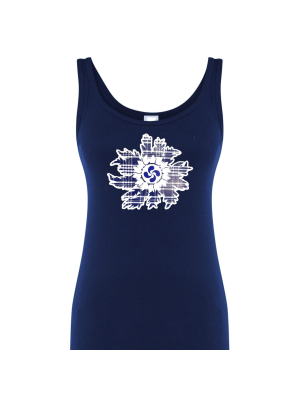 Camiseta Eguzkilore Lauburu Tirantes Azul