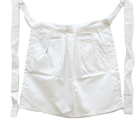 Delantal Aldeana Liso Blanco - Trajes Regionales Vascos