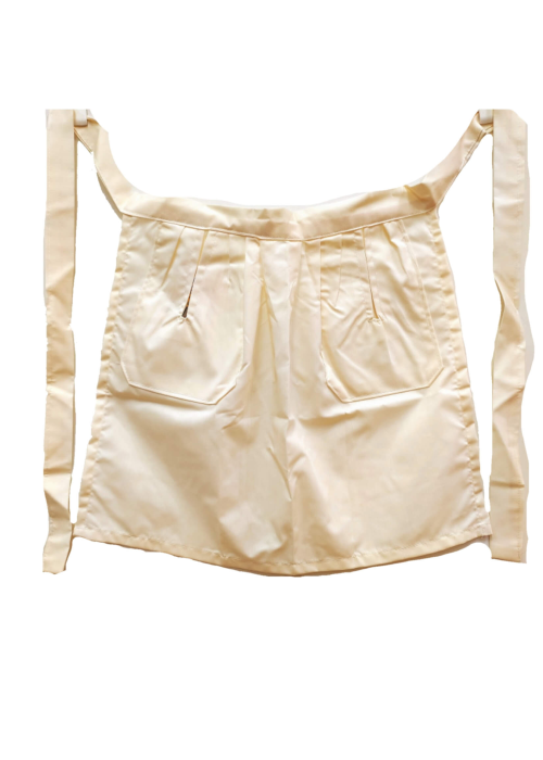 Delantal Aldeana bebe Liso Beige - Trajes Regionales Vascos