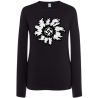 Camiseta Eguzkilore Motas Negra Manga Larga