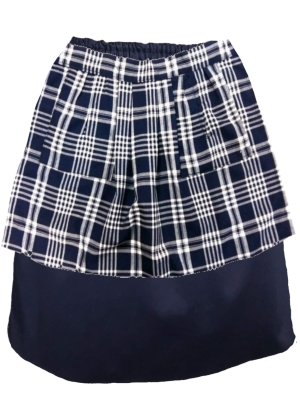 Falda Mahón Con Delantal Cuadros - Trajes Regionales Vascos